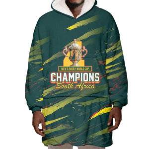 South African Four-time Champions Wearable Blanket Hoodie World Rugby Team Springboks