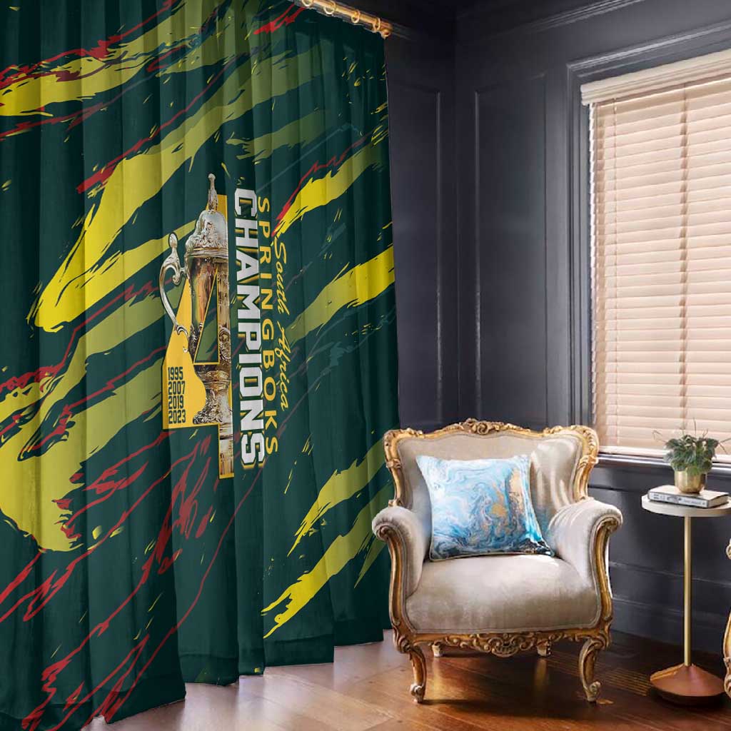 South African Four-time Champions Window Curtain World Rugby Team Springboks