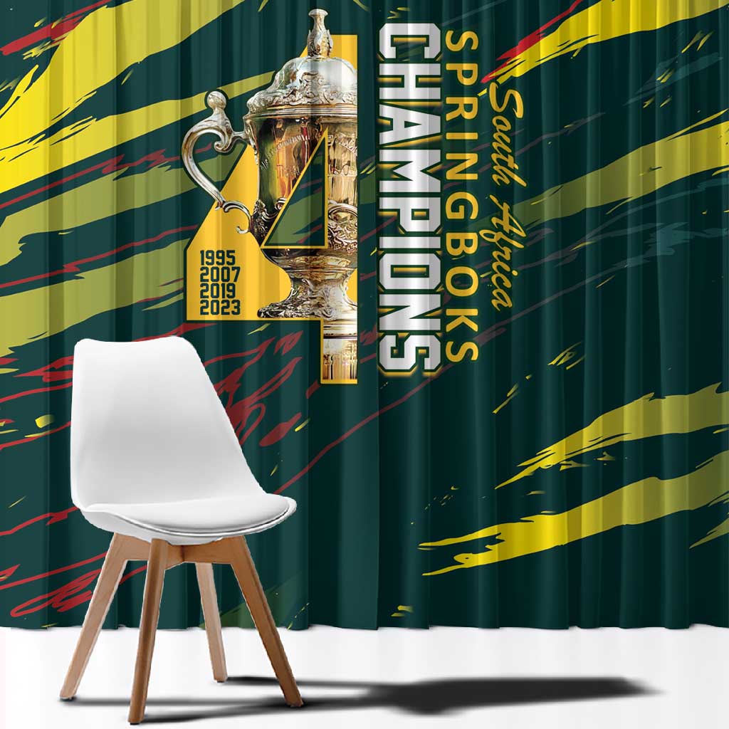 South African Four-time Champions Window Curtain World Rugby Team Springboks