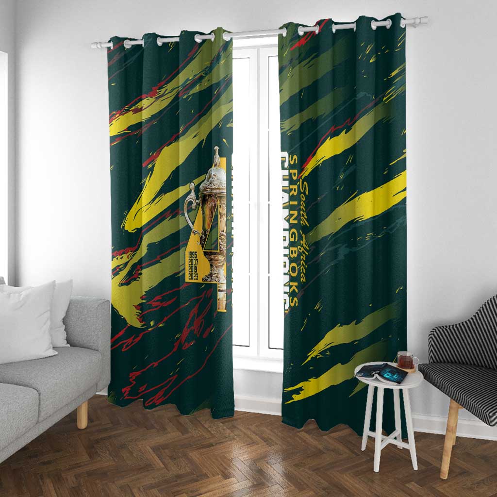 South African Four-time Champions Window Curtain World Rugby Team Springboks