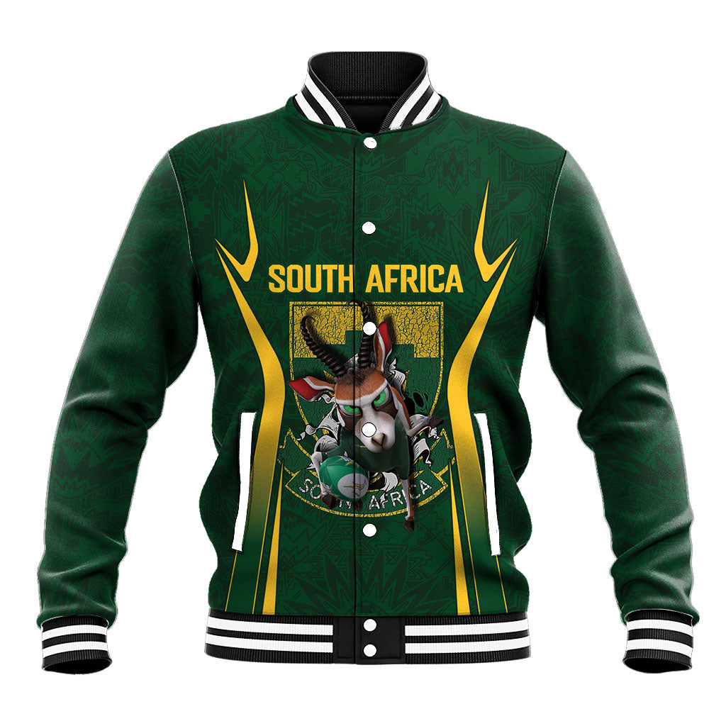 South Africa Rugby National Heritage Custom Baseball Jacket Traditional Ndebele Inspired