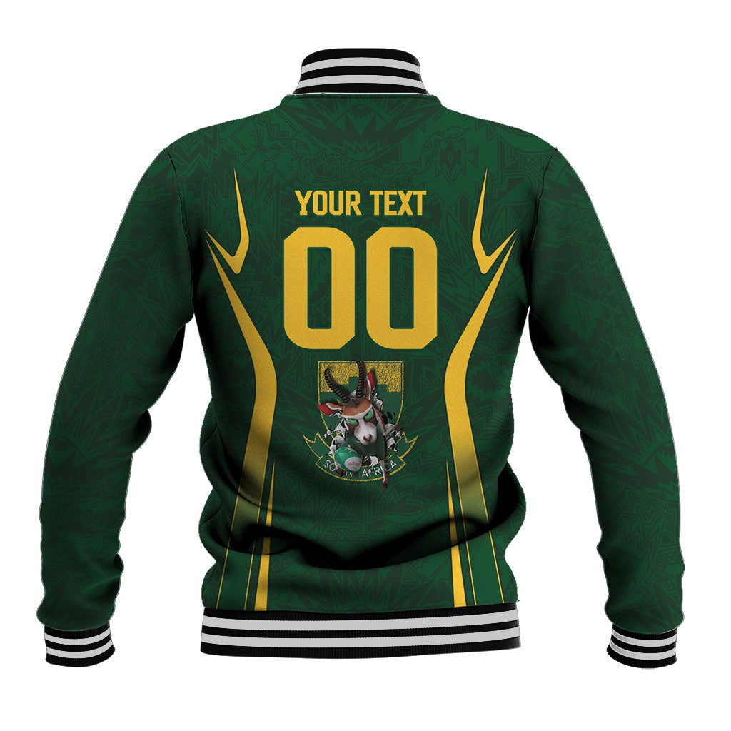 South Africa Rugby National Heritage Custom Baseball Jacket Traditional Ndebele Inspired