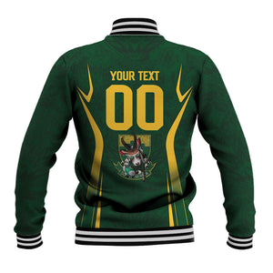 South Africa Rugby National Heritage Custom Baseball Jacket Traditional Ndebele Inspired