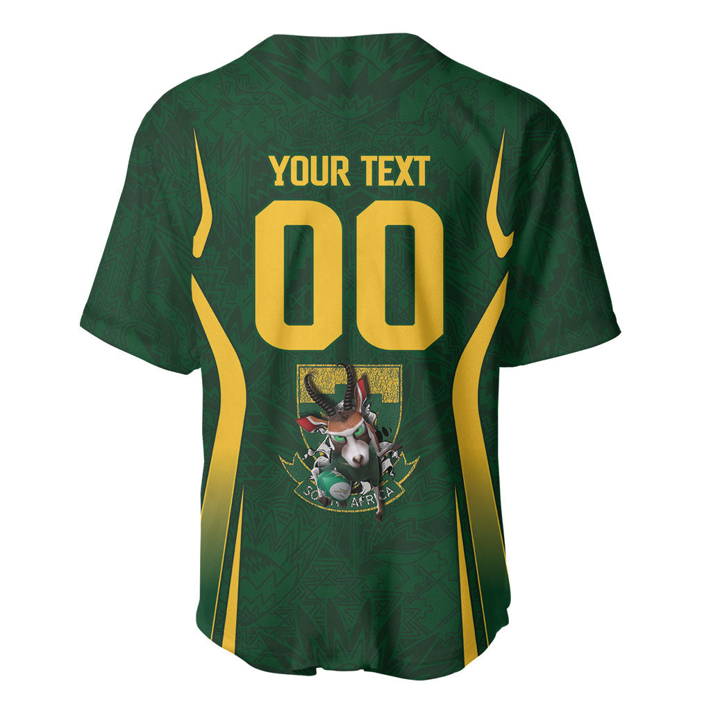 South Africa Rugby National Heritage Custom Baseball Jersey Traditional Ndebele Inspired