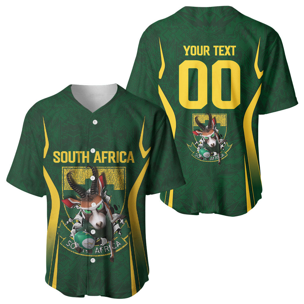 South Africa Rugby National Heritage Custom Baseball Jersey Traditional Ndebele Inspired
