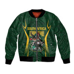 South Africa Rugby National Heritage Custom Bomber Jacket Traditional Ndebele Inspired