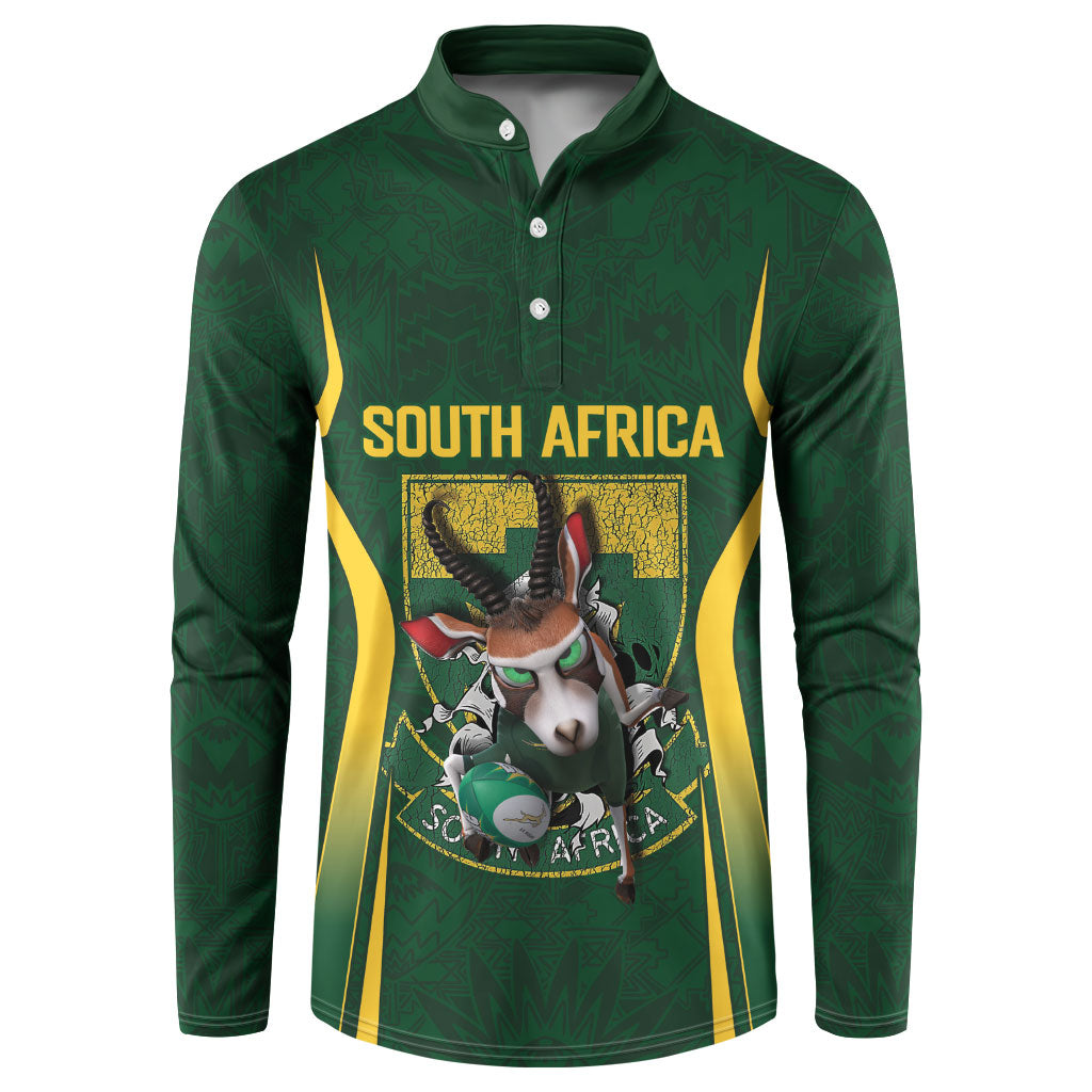 South Africa Rugby National Heritage Custom Button Sweatshirt Traditional Ndebele Inspired