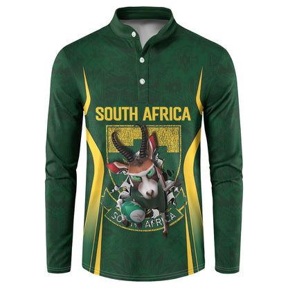 South Africa Rugby National Heritage Custom Button Sweatshirt Traditional Ndebele Inspired