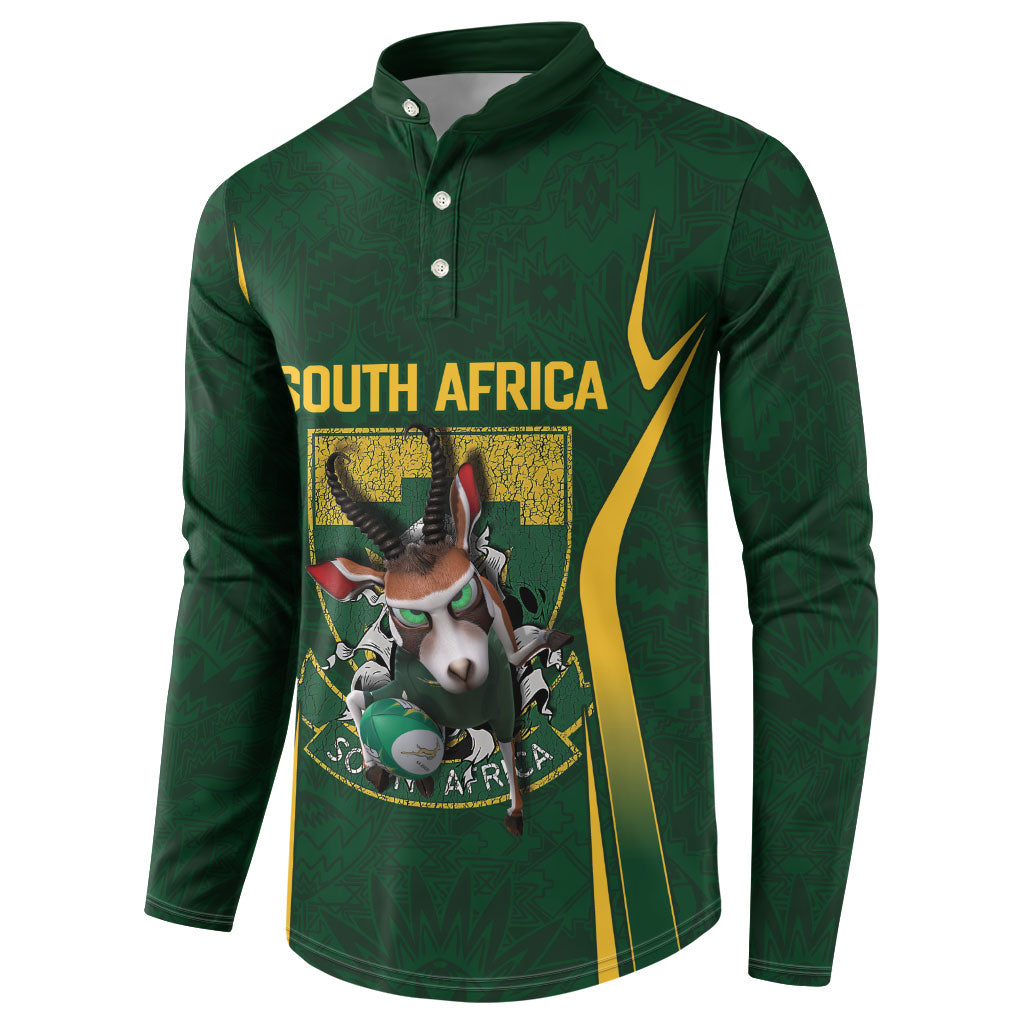 South Africa Rugby National Heritage Custom Button Sweatshirt Traditional Ndebele Inspired