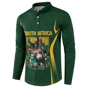 South Africa Rugby National Heritage Custom Button Sweatshirt Traditional Ndebele Inspired