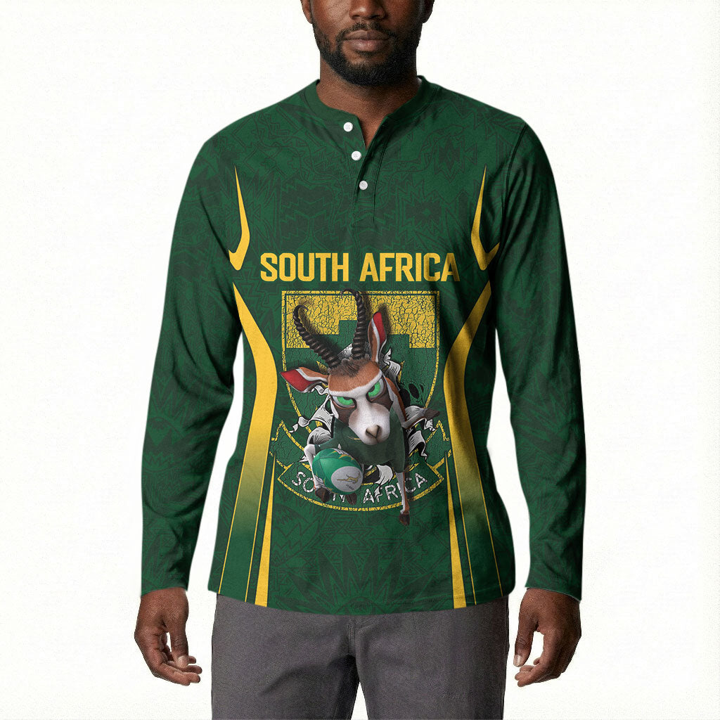 South Africa Rugby National Heritage Custom Button Sweatshirt Traditional Ndebele Inspired