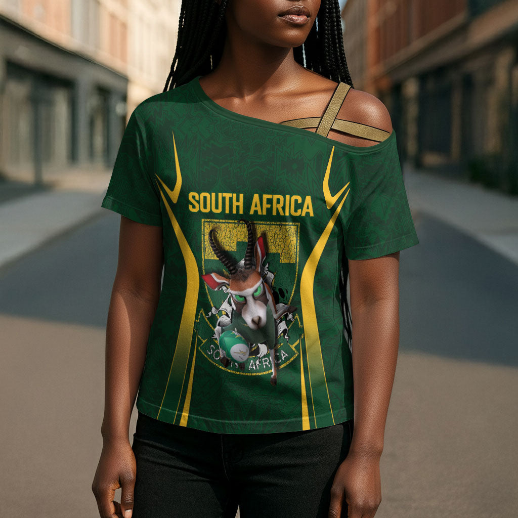 South Africa Rugby National Heritage Custom Cross Shoulder Shirt Traditional Ndebele Inspired