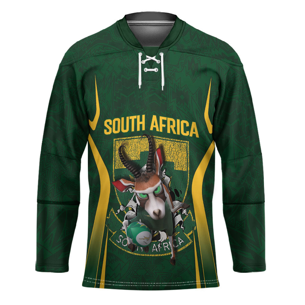 South Africa Rugby National Heritage Custom Hockey Jersey Traditional Ndebele Inspired