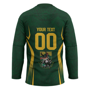South Africa Rugby National Heritage Custom Hockey Jersey Traditional Ndebele Inspired