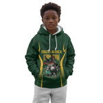 South Africa Rugby National Heritage Custom Kid Hoodie Traditional Ndebele Inspired