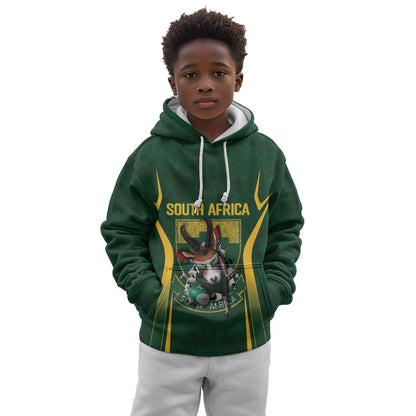 South Africa Rugby National Heritage Custom Kid Hoodie Traditional Ndebele Inspired