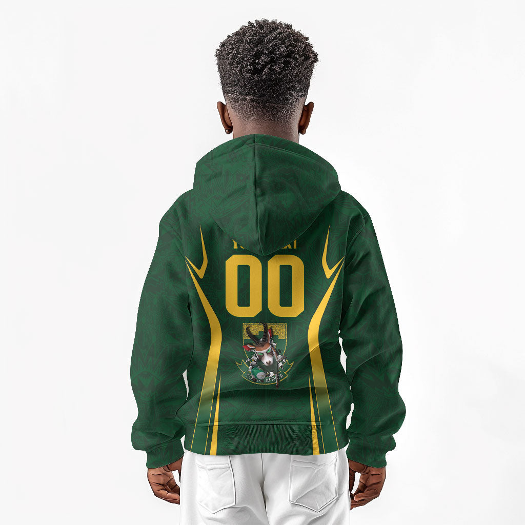 South Africa Rugby National Heritage Custom Kid Hoodie Traditional Ndebele Inspired