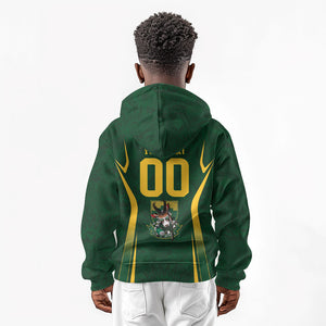 South Africa Rugby National Heritage Custom Kid Hoodie Traditional Ndebele Inspired