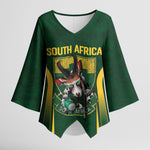 South Africa Rugby National Heritage Custom Kimono Sleeve Blouse Traditional Ndebele Inspired