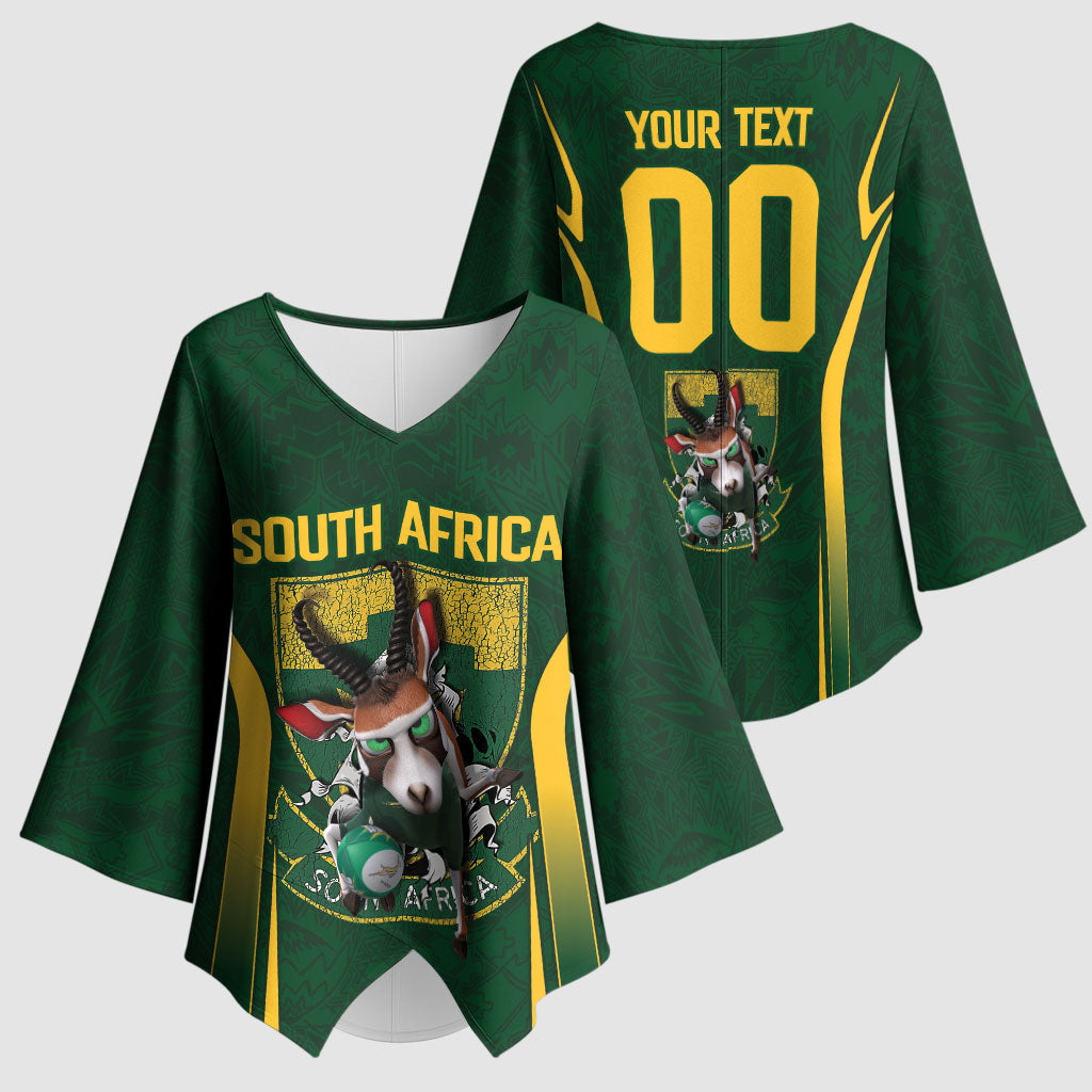 South Africa Rugby National Heritage Custom Kimono Sleeve Blouse Traditional Ndebele Inspired