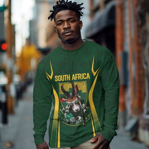 South Africa Rugby National Heritage Custom Long Sleeve Shirt Traditional Ndebele Inspired