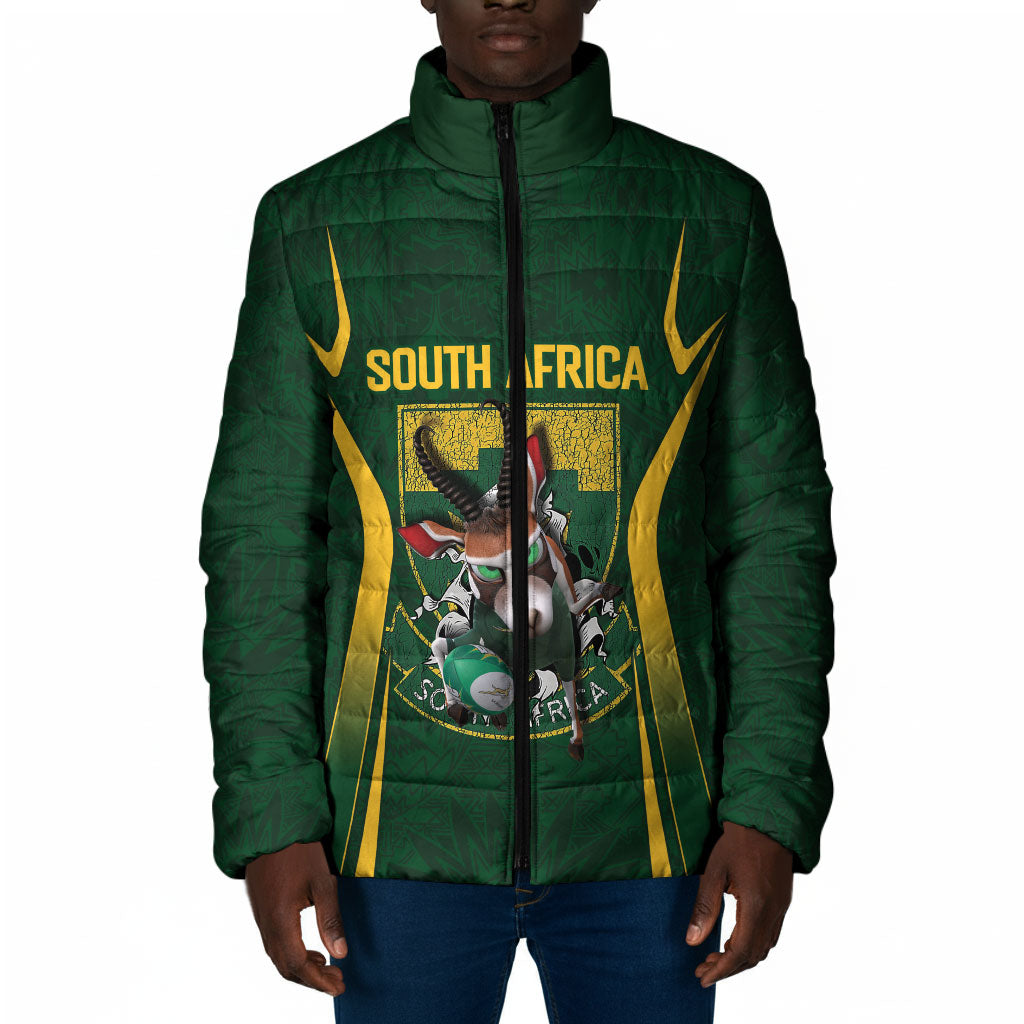 South Africa Rugby National Heritage Custom Padded Jacket Traditional Ndebele Inspired