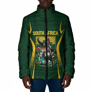 South Africa Rugby National Heritage Custom Padded Jacket Traditional Ndebele Inspired