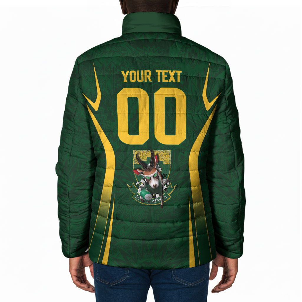 South Africa Rugby National Heritage Custom Padded Jacket Traditional Ndebele Inspired