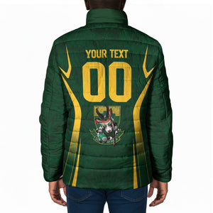 South Africa Rugby National Heritage Custom Padded Jacket Traditional Ndebele Inspired