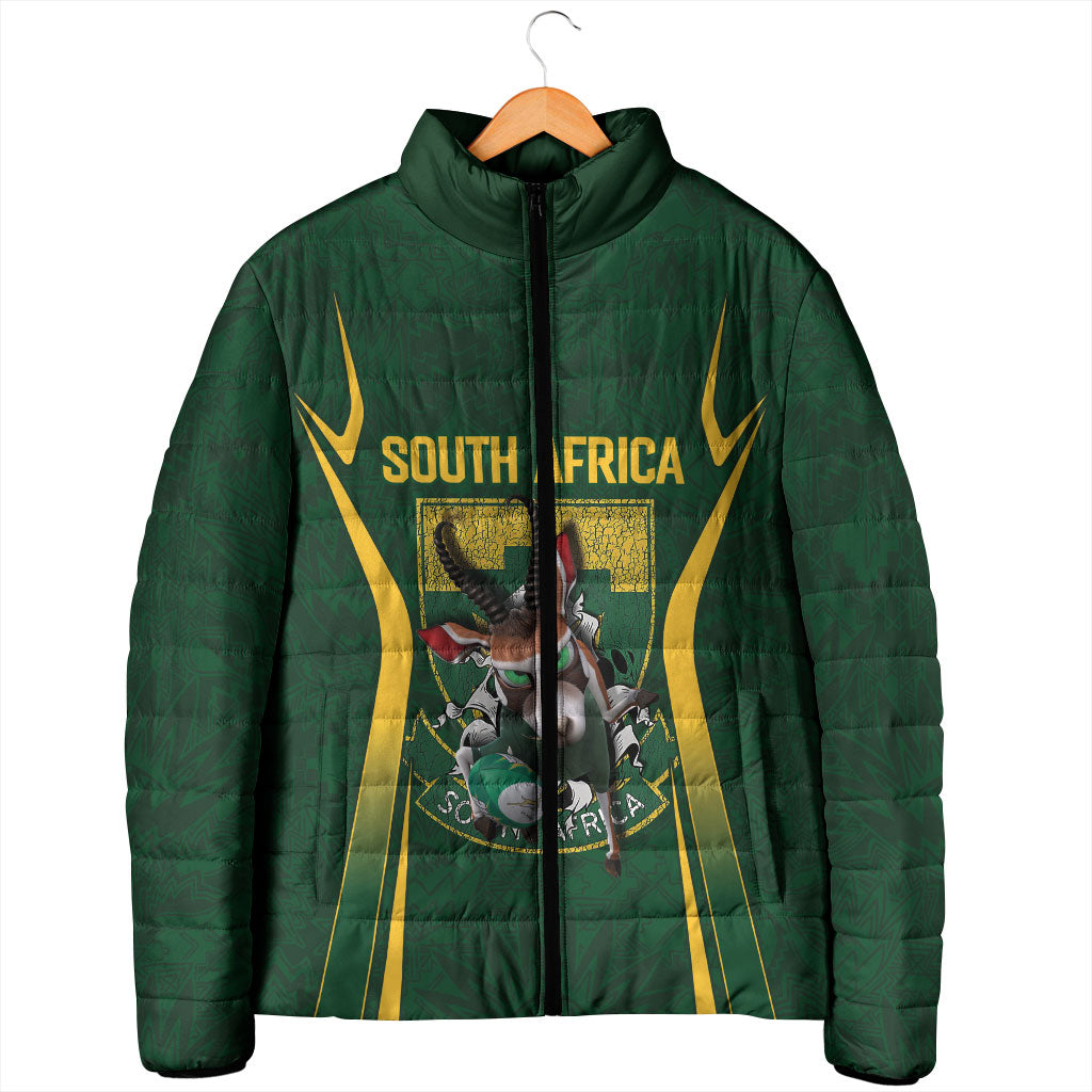 South Africa Rugby National Heritage Custom Padded Jacket Traditional Ndebele Inspired