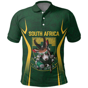 South Africa Rugby National Heritage Custom Polo Shirt Traditional Ndebele Inspired LT9