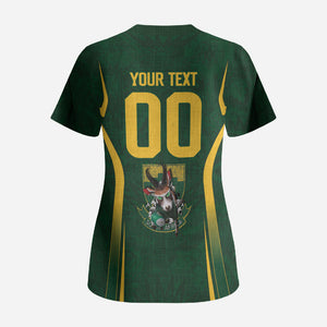South Africa Rugby National Heritage Custom Scrub Top Traditional Ndebele Inspired