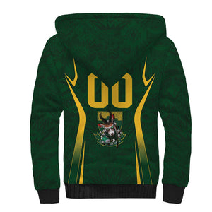 South Africa Rugby National Heritage Custom Sherpa Hoodie Traditional Ndebele Inspired