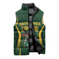 South Africa Rugby National Heritage Custom Sleeveless Puffer Jacket Traditional Ndebele Inspired
