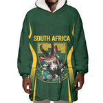 South Africa Rugby National Heritage Custom Wearable Blanket Hoodie Traditional Ndebele Inspired
