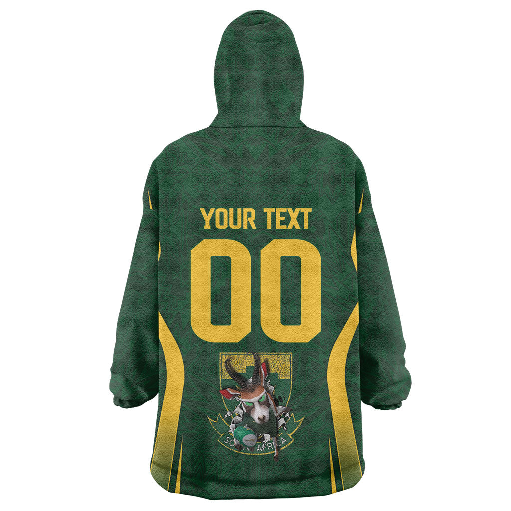 South Africa Rugby National Heritage Custom Wearable Blanket Hoodie Traditional Ndebele Inspired