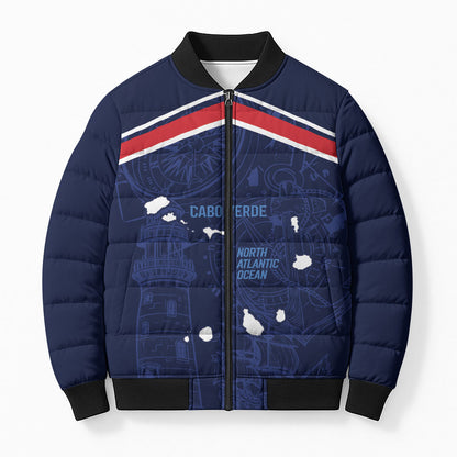 Cape Verde Small Island Big Stage Custom Bomber Puffer Jacket Guardian of the Atlantic