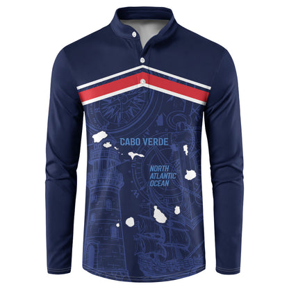 Cape Verde Small Island Big Stage Custom Button Sweatshirt Guardian of the Atlantic