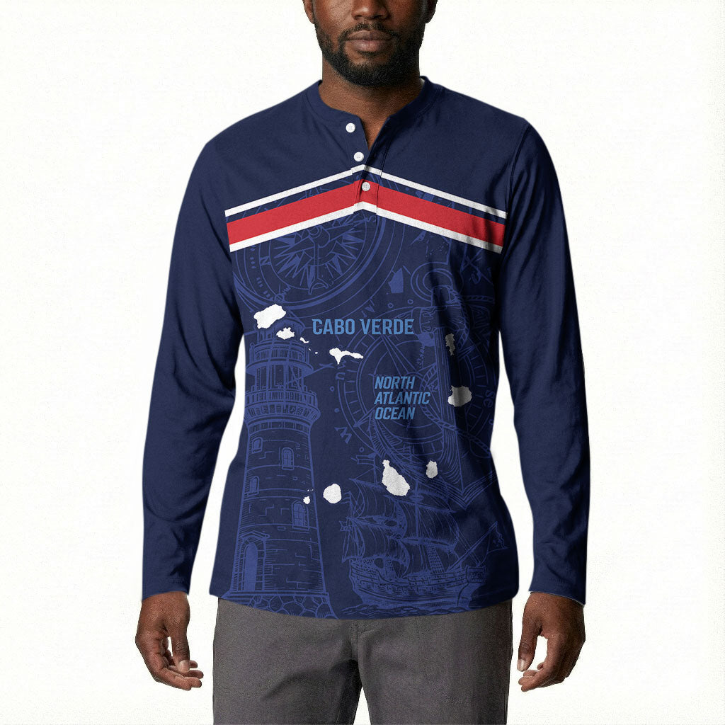 Cape Verde Small Island Big Stage Custom Button Sweatshirt Guardian of the Atlantic