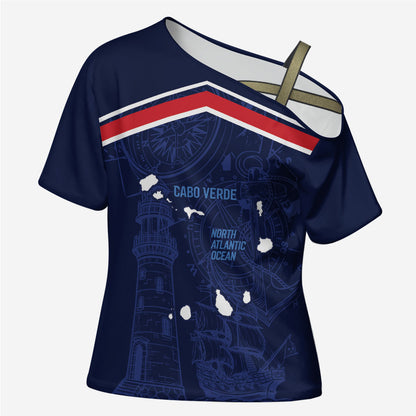 Cape Verde Small Island Big Stage Custom Cross Shoulder Shirt Guardian of the Atlantic