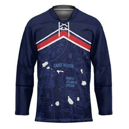 Cape Verde Small Island Big Stage Custom Hockey Jersey Guardian of the Atlantic