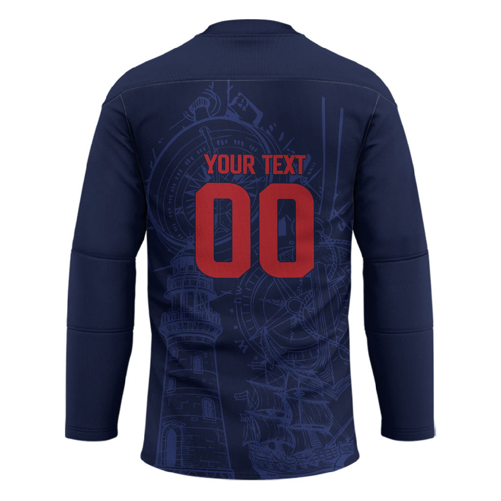 Cape Verde Small Island Big Stage Custom Hockey Jersey Guardian of the Atlantic
