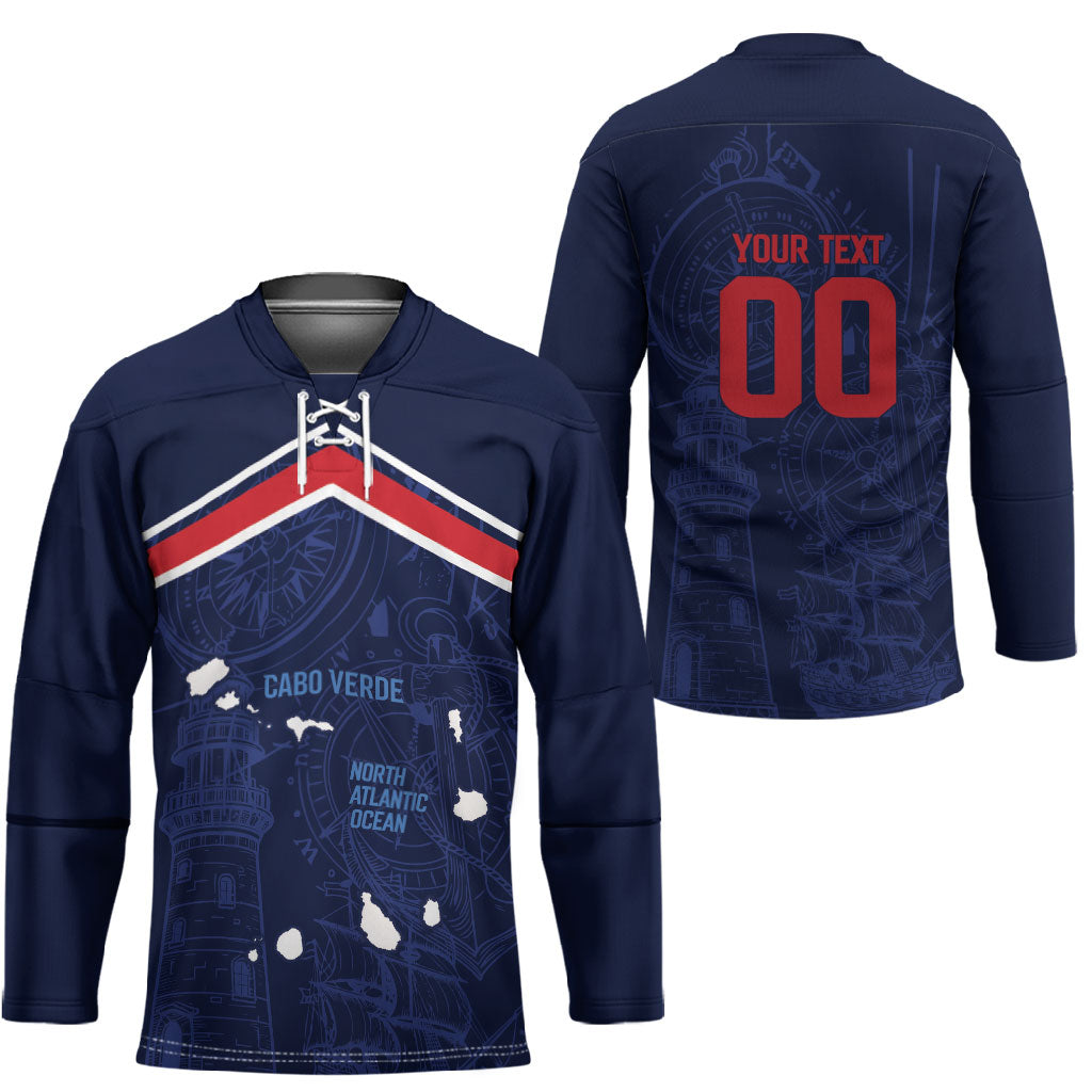 Cape Verde Small Island Big Stage Custom Hockey Jersey Guardian of the Atlantic