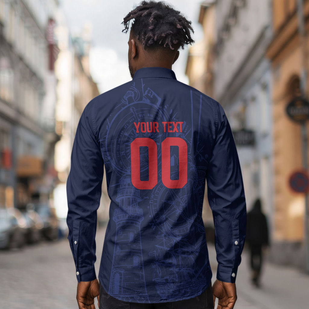 Cape Verde Small Island Big Stage Custom Long Sleeve Button Shirt Guardian of the Atlantic