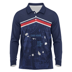 Cape Verde Small Island Big Stage Custom Long Sleeve Polo Shirt Guardian of the Atlantic