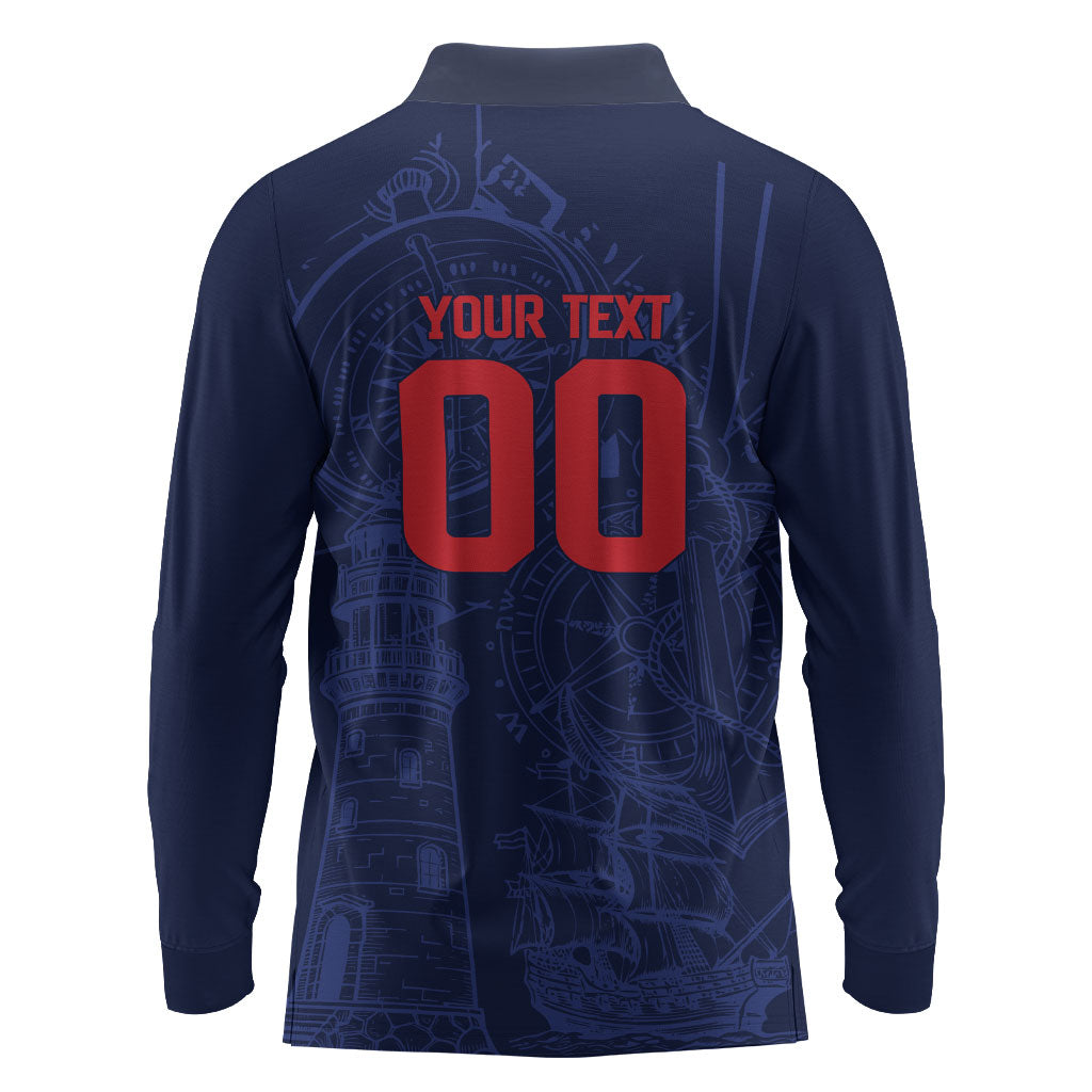 Cape Verde Small Island Big Stage Custom Long Sleeve Polo Shirt Guardian of the Atlantic