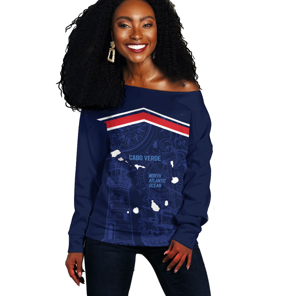 Cape Verde Small Island Big Stage Custom Off Shoulder Sweater Guardian of the Atlantic