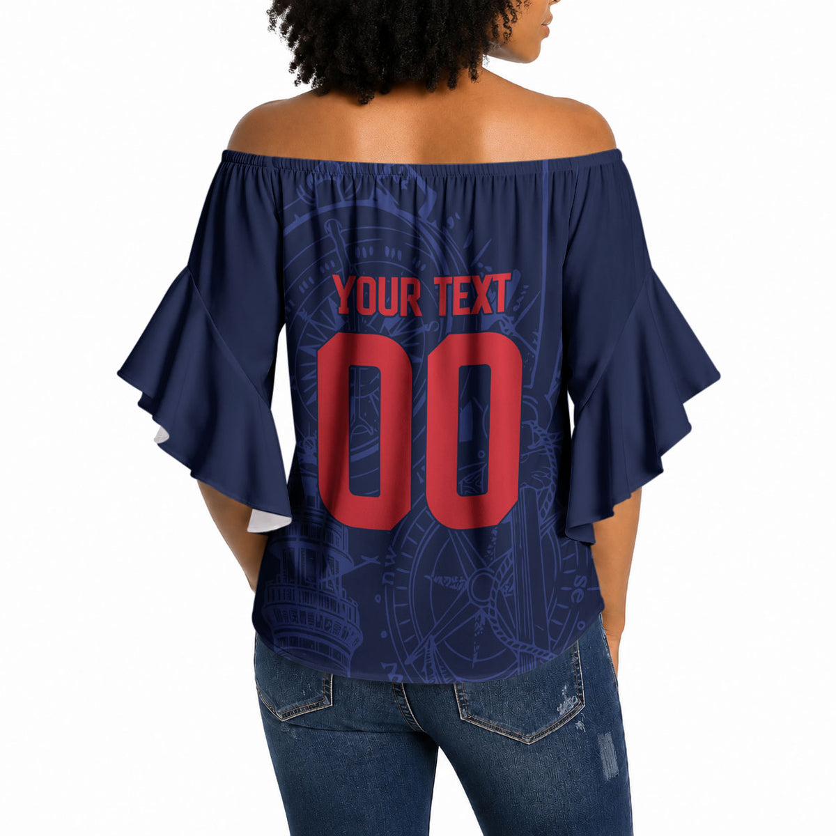 Cape Verde Small Island Big Stage Custom Off Shoulder Wrap Waist Top Guardian of the Atlantic