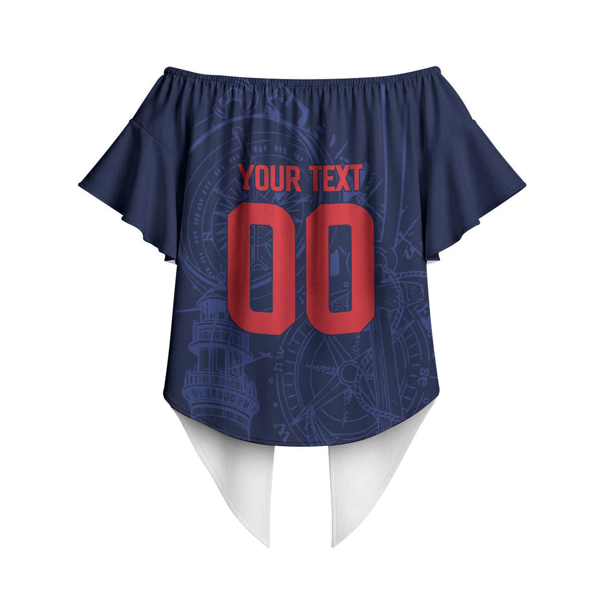 Cape Verde Small Island Big Stage Custom Off Shoulder Wrap Waist Top Guardian of the Atlantic