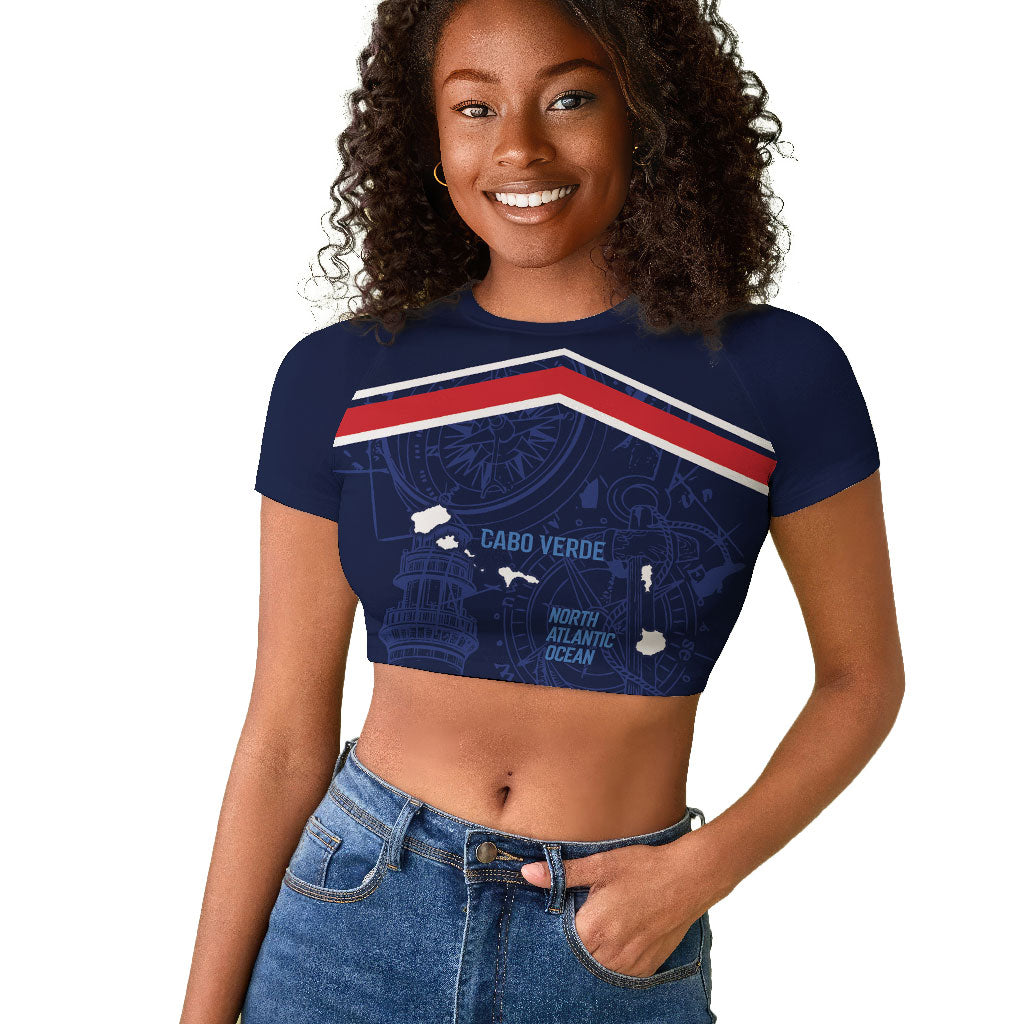 Cape Verde Small Island Big Stage Custom Raglan Cropped T shirt Guardian of the Atlantic